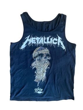 Metallica "One" sleeveless tank top, showcasing artwork by Pushead